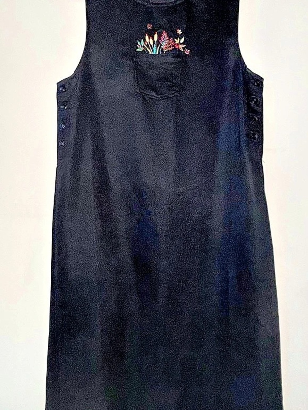 Premier International Black Rayon Tracher Embroidered Maxi Dress Size Medium
